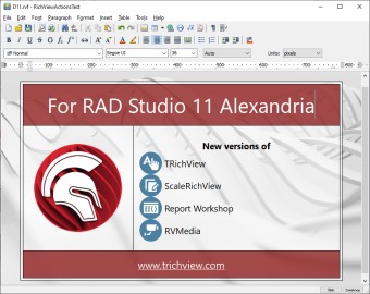 Альтернатива richedit для Embarcadero Delphi 11 Alexandria