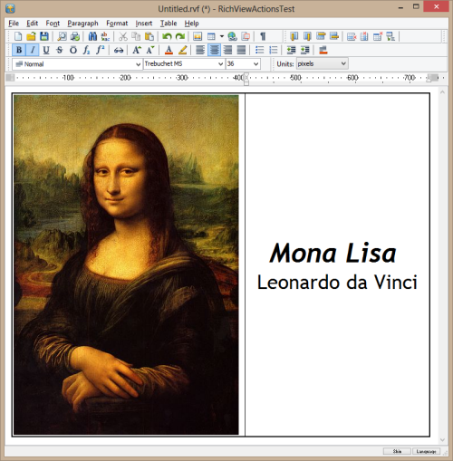 Пример рисунка в документе